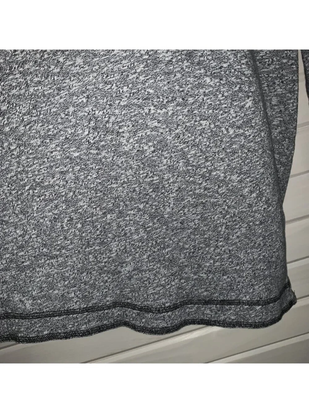 Banana Republic Sz XL Gray Sweater Mens Pullover Black Trim Cotton Blend EUC